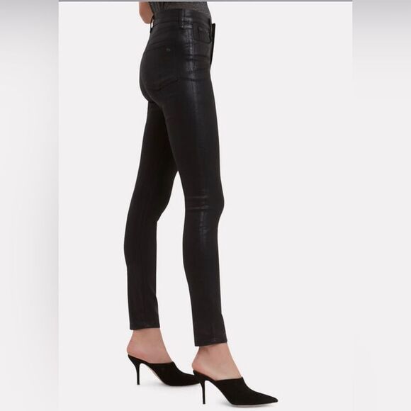 RAG & BONE Coated High-Rise Skinny Jeans - Picture 5 of 15
